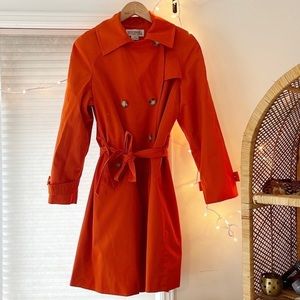 Michael Kors Trench Coat With Wool Liner Belted